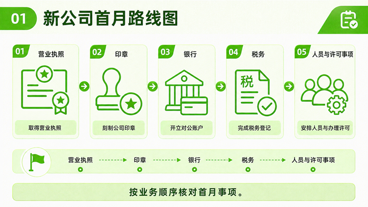 营业执照拿到手只是开始，新公司接下来还有这些事情要做